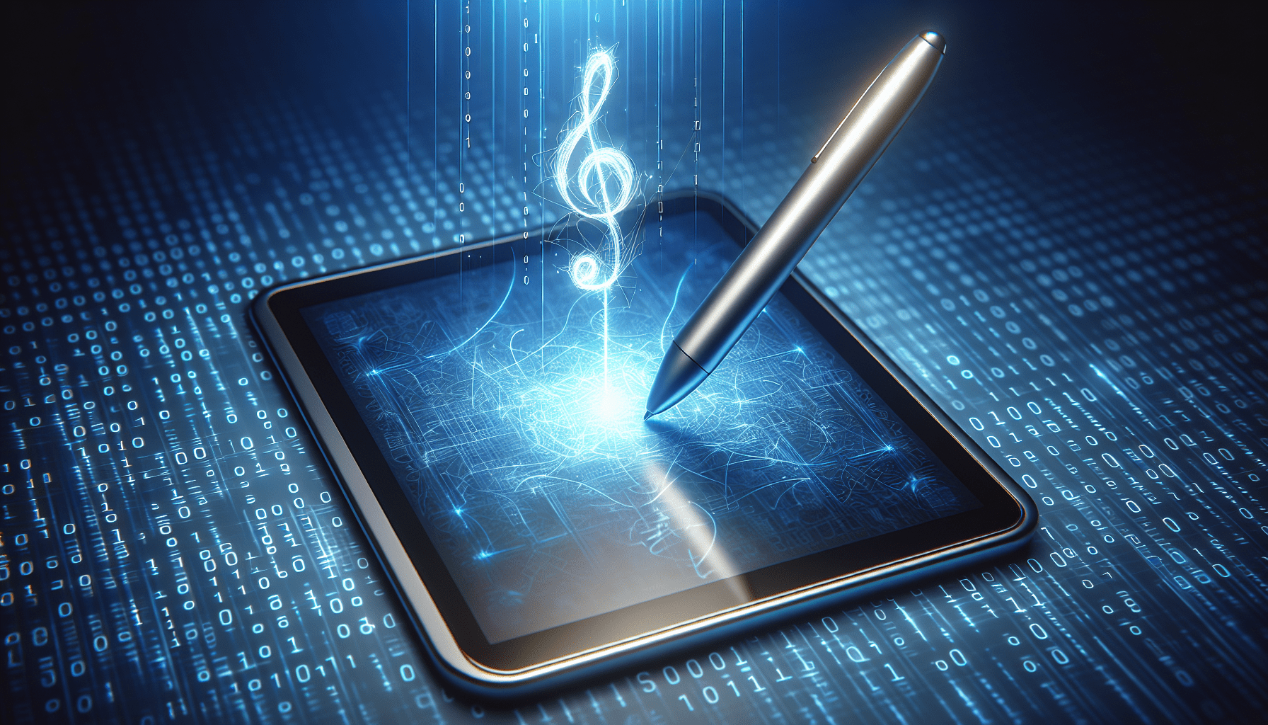 Illustration of electronic signature concept