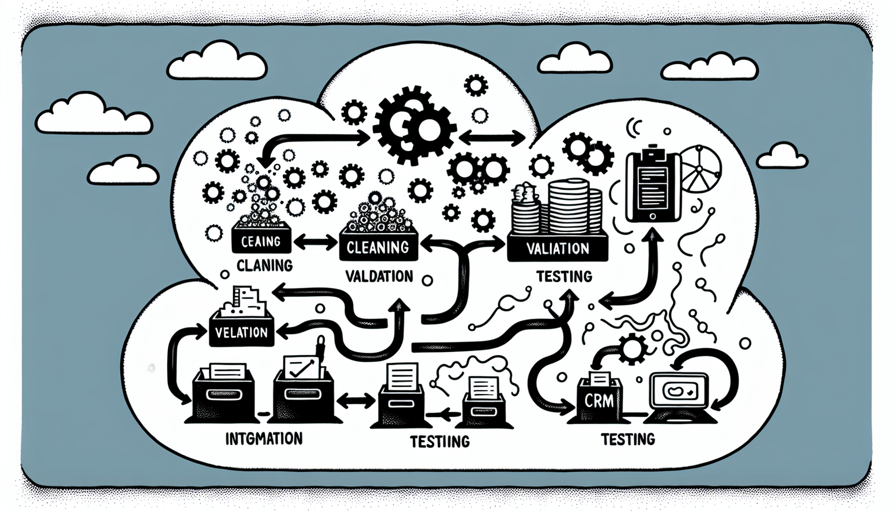 Data migration and integration process in CRM implementation