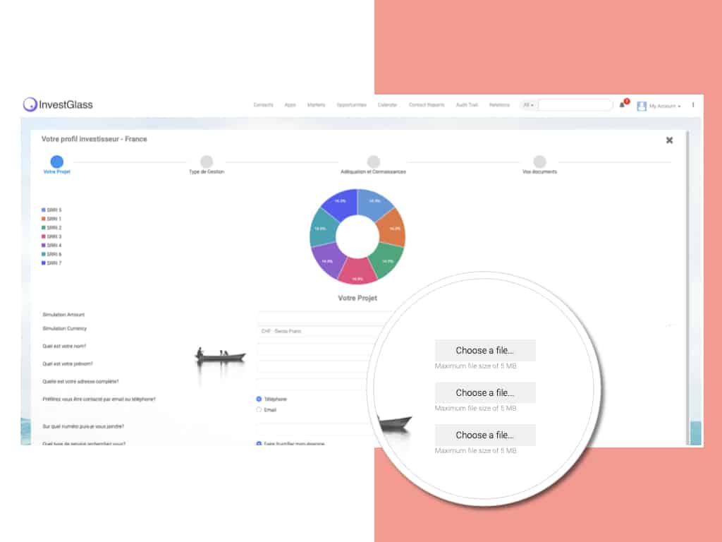 InvestGlass offers a No code digital onboarding to fit to any compliance patern