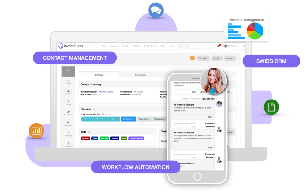 InvestGlass the Swiss CRM