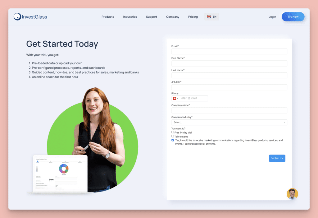 InvestGlass Customer-Centric Digital Solutions