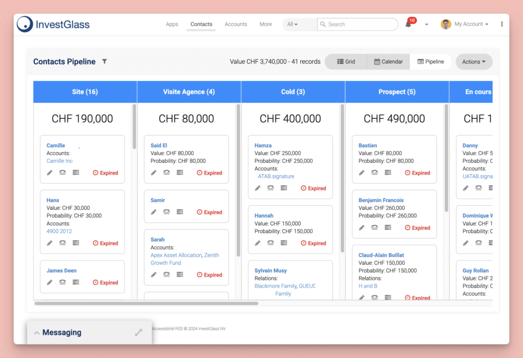 Scale service for Finance InvestGlass