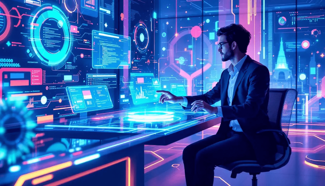 A sales rep personalizing outreach using AI tools.